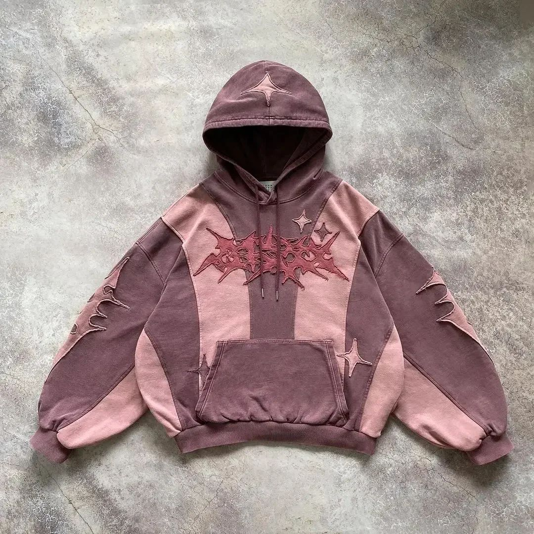 Y2K grunge pullover hoodies for women