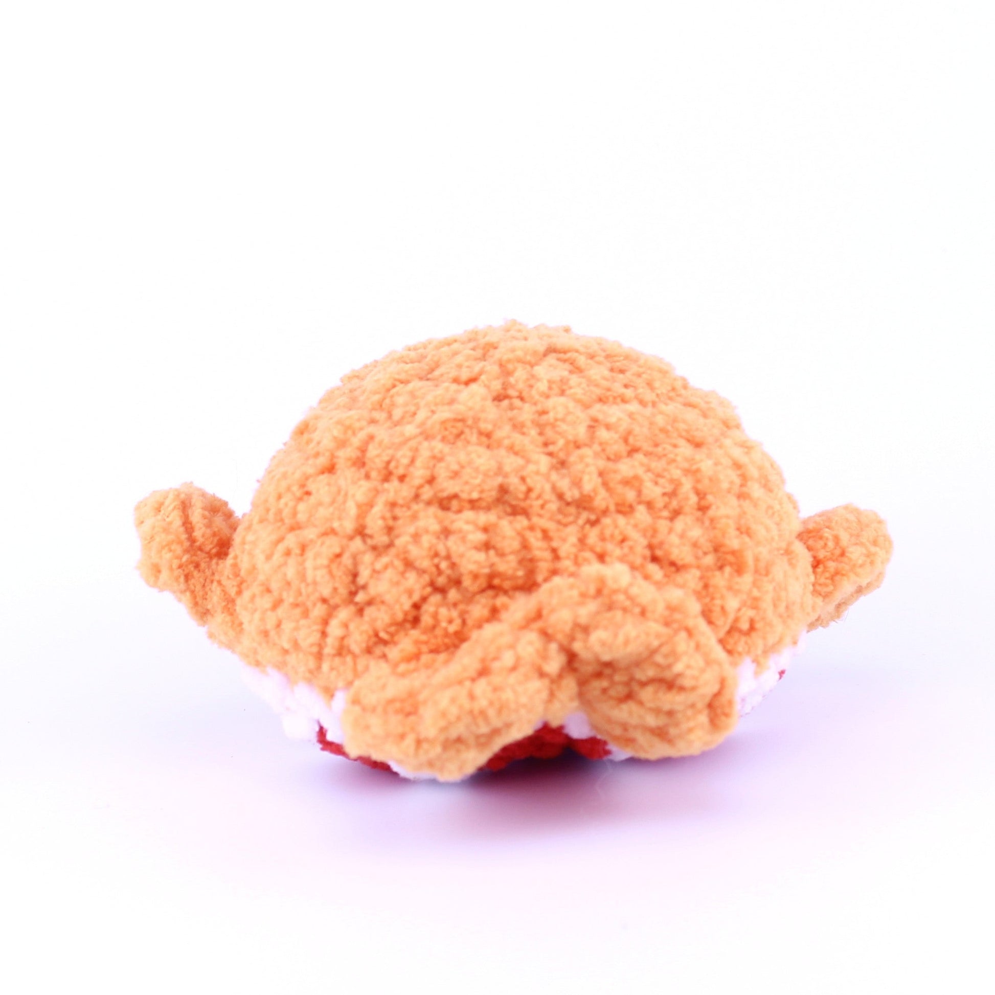 Bandit the Blood Orange Whale Crochet Plushie