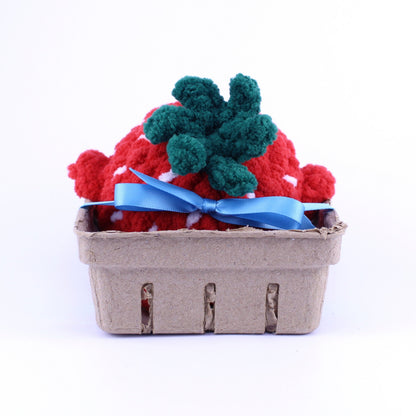 Summer the Strawberry Whale Crocheted