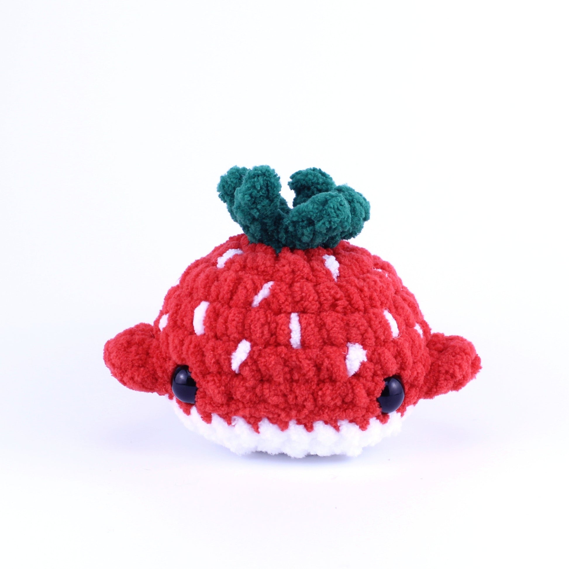 Summer the Strawberry Whale Crocheted