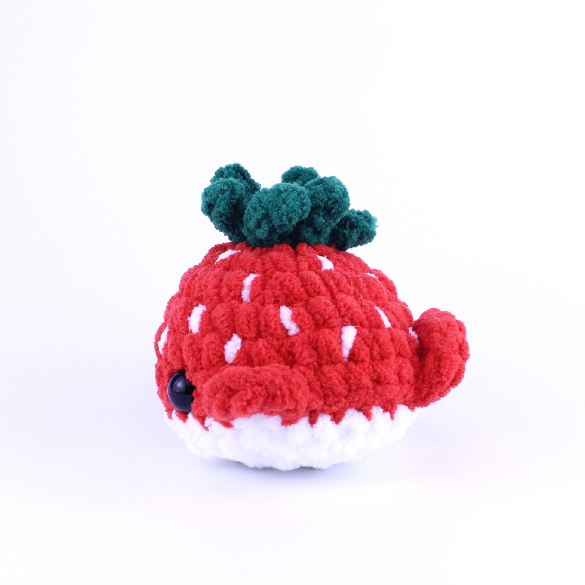 Summer the Strawberry Whale Crocheted