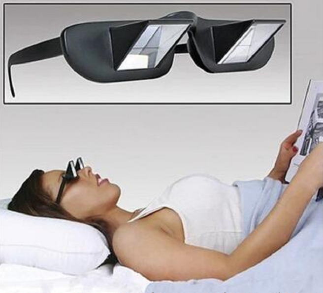 Lazy Periscope Horizontal Reading Glasses Language