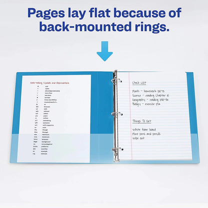 3 Ring Binder- 1 - Blue